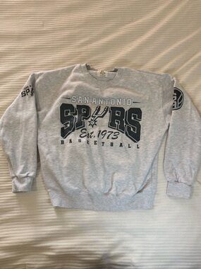San Antonio Spurs Gray Crewneck Sweatshirt